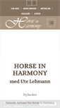 Mobile Screenshot of horseinharmony.dk